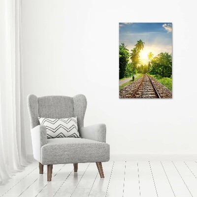 Print on acrylic Railroad tracks