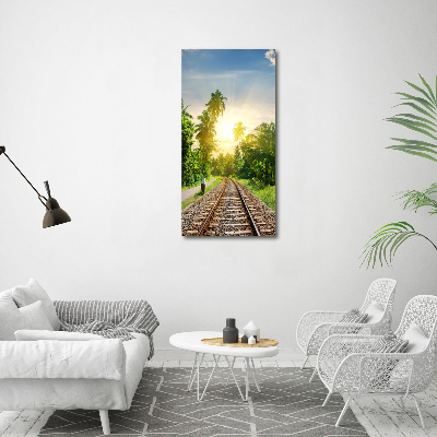 Print on acrylic Railroad tracks