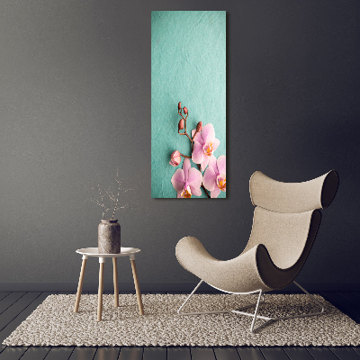 Acrylic wall art Pink orchid