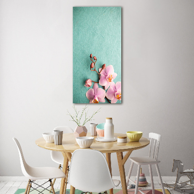 Acrylic wall art Pink orchid