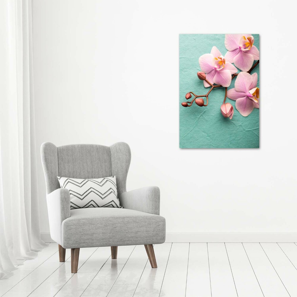 Acrylic wall art Pink orchid