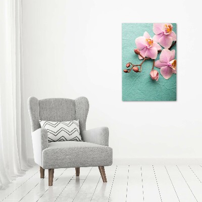 Acrylic wall art Pink orchid