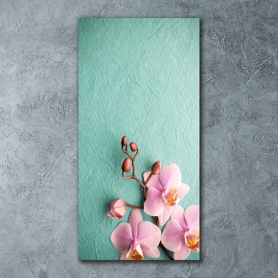 Acrylic wall art Pink orchid