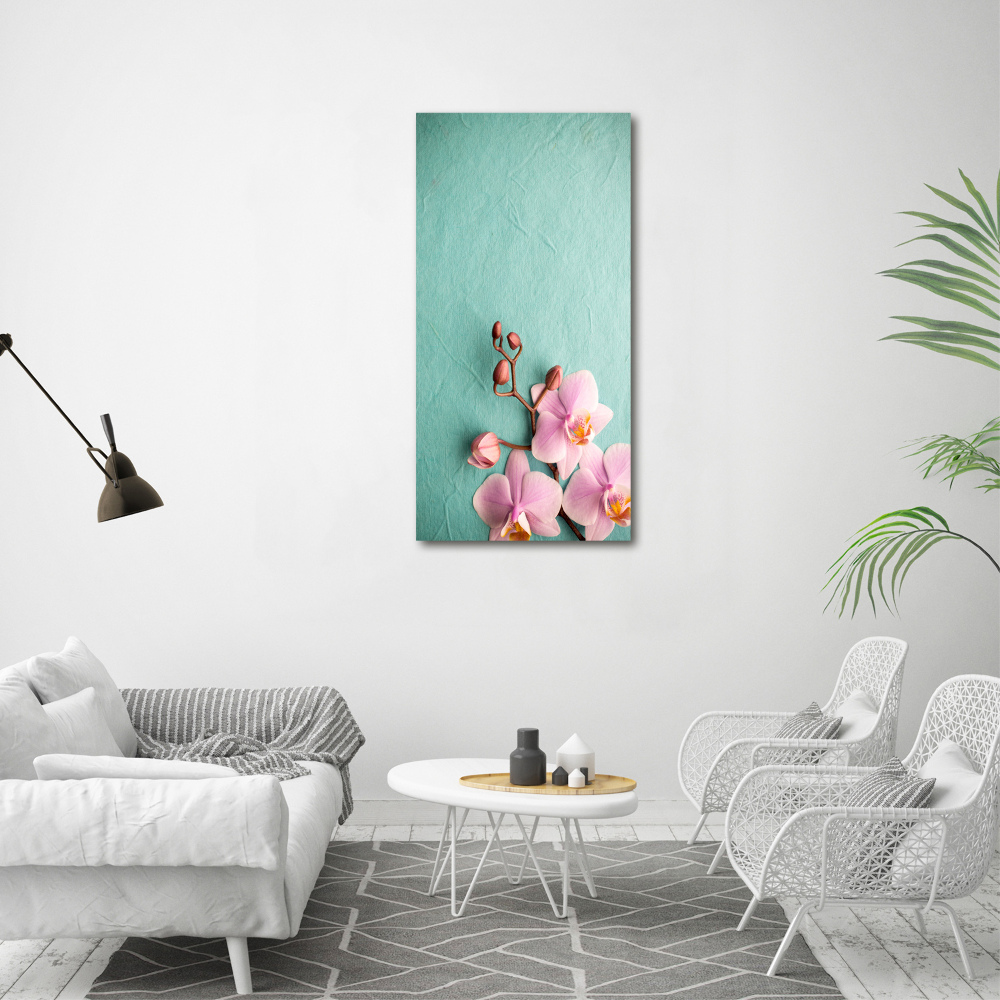 Acrylic wall art Pink orchid