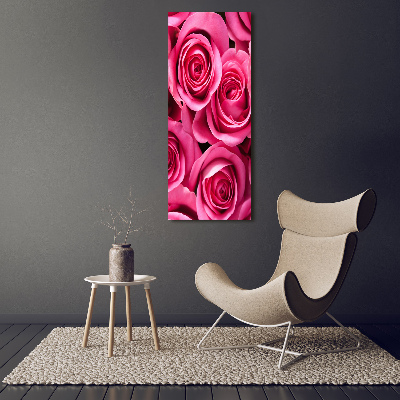 Acrylic print Pink roses