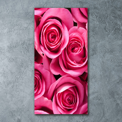 Acrylic print Pink roses