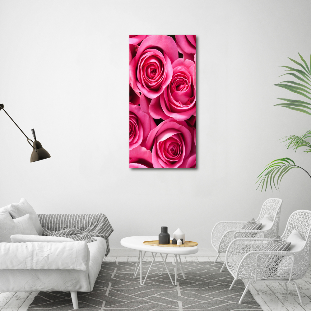 Acrylic print Pink roses