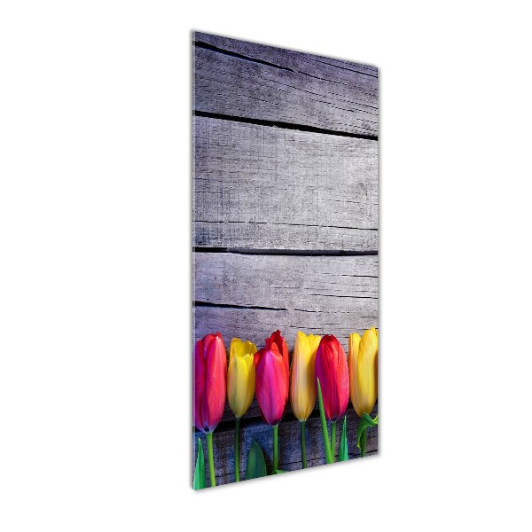 Acrylic print Colorful tulips