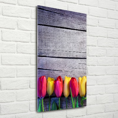 Acrylic print Colorful tulips