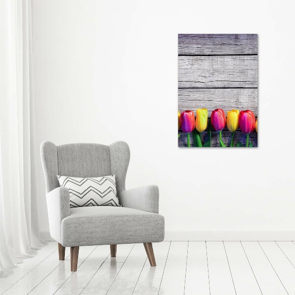 Acrylic print Colorful tulips