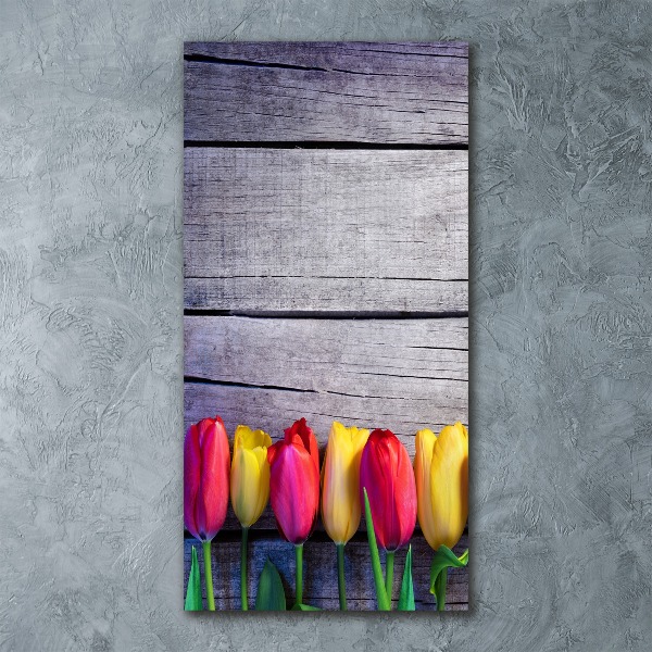 Acrylic print Colorful tulips