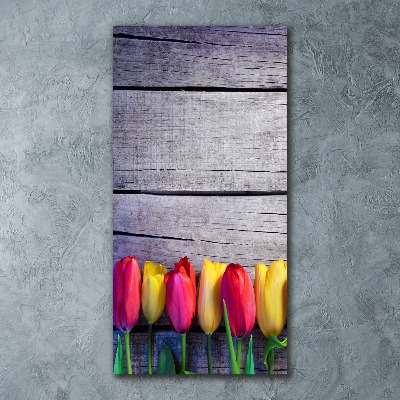 Acrylic print Colorful tulips