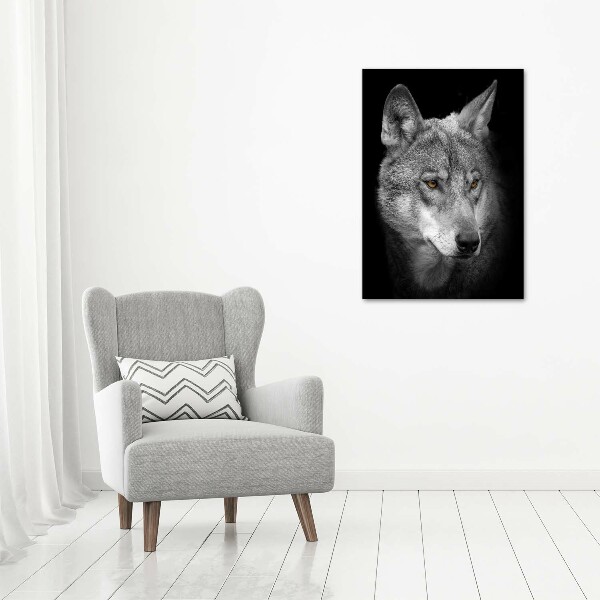 Print on acrylic Portrait of a wolf