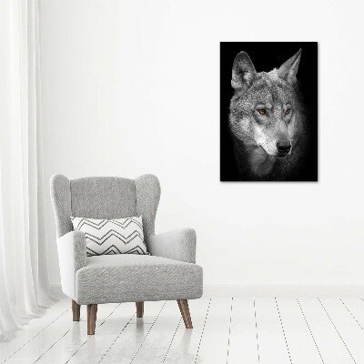 Print on acrylic Portrait of a wolf