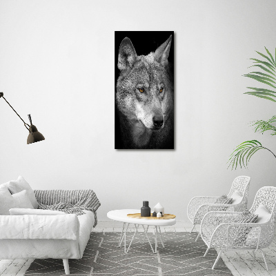 Print on acrylic Portrait of a wolf