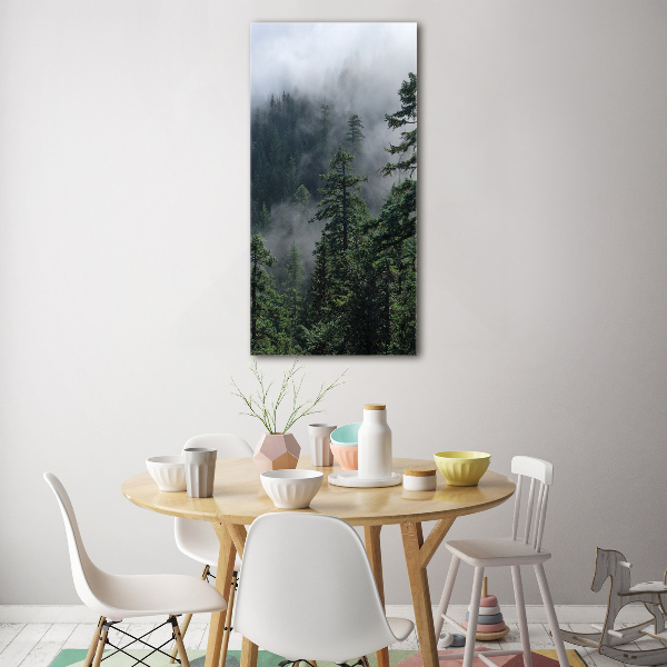 Print on acrylic Fog over the forest