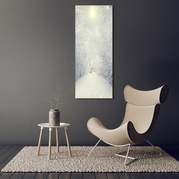 Acrylic wall art Forest in winter