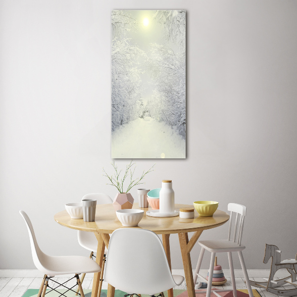 Acrylic wall art Forest in winter