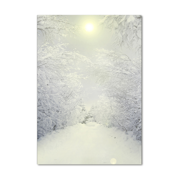 Acrylic wall art Forest in winter