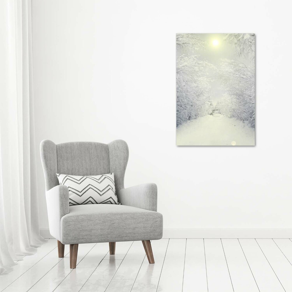 Acrylic wall art Forest in winter