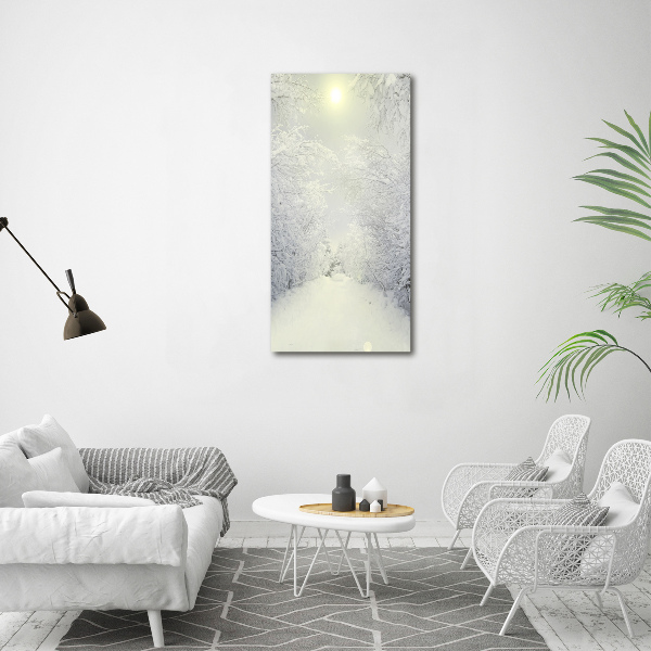 Acrylic wall art Forest in winter