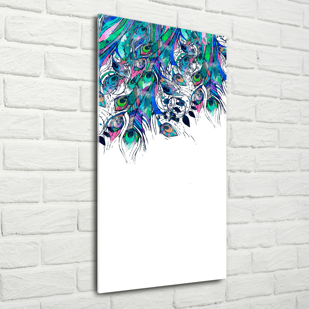 Acrylic print Peacock feathers