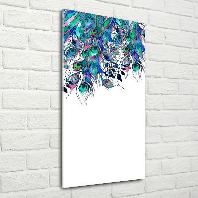 Acrylic print Peacock feathers