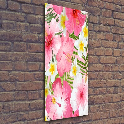 Print on acrylic Tropical flowers