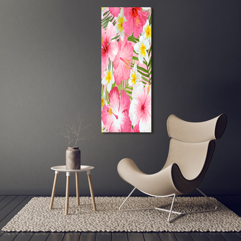 Print on acrylic Tropical flowers