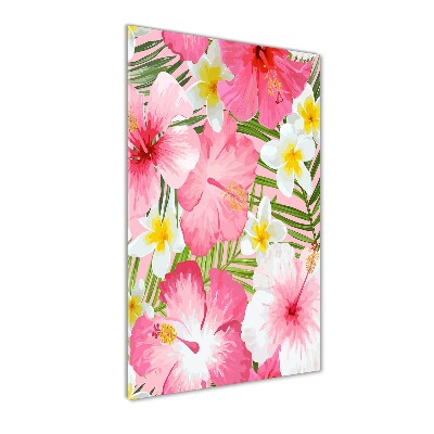 Print on acrylic Tropical flowers