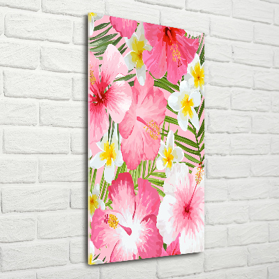 Print on acrylic Tropical flowers