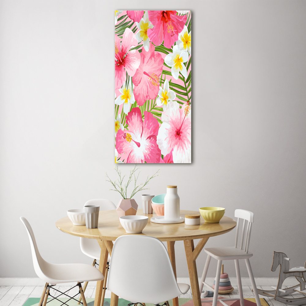 Print on acrylic Tropical flowers