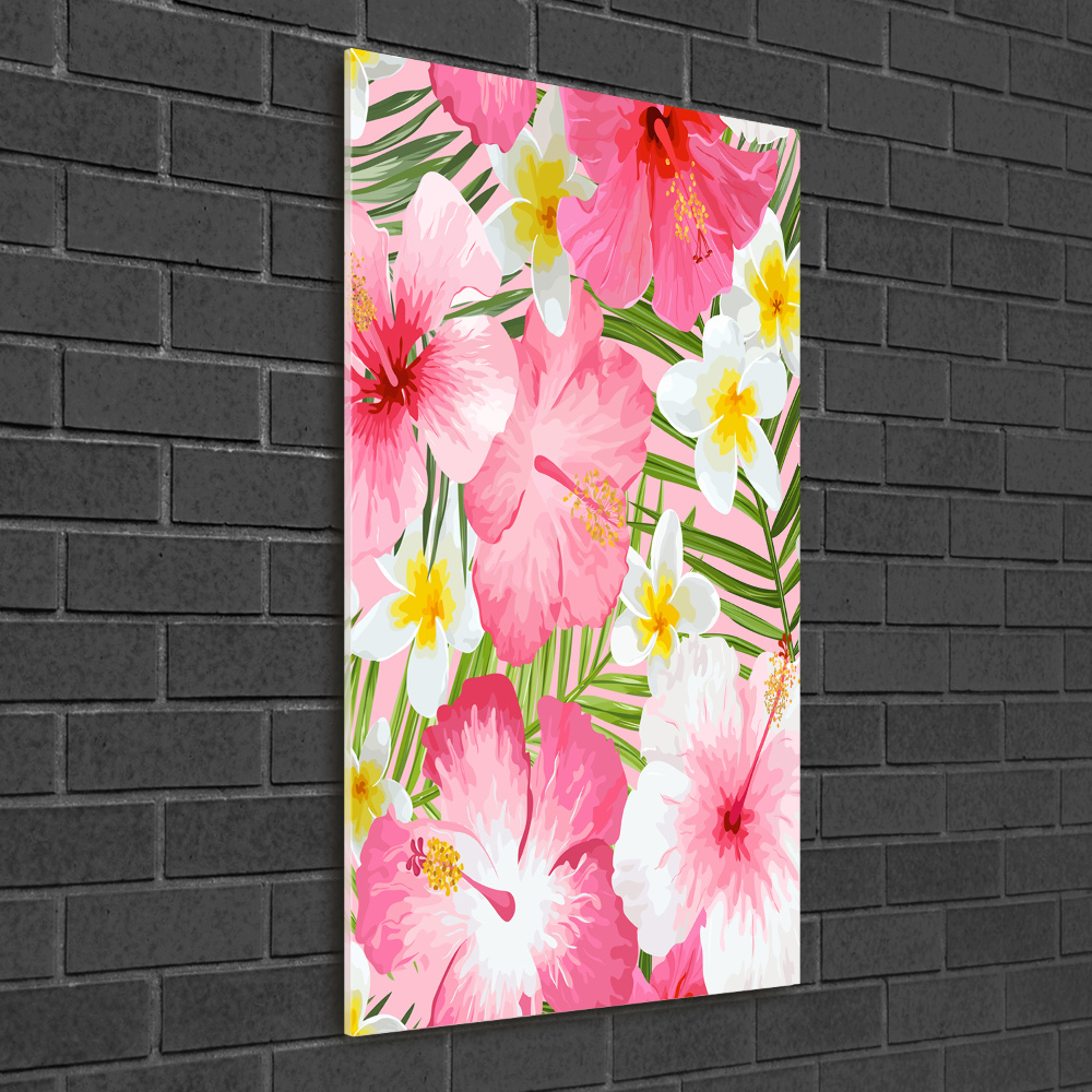 Print on acrylic Tropical flowers