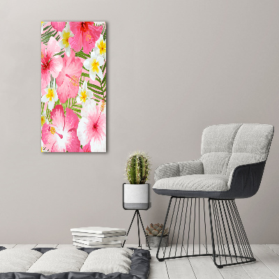 Print on acrylic Tropical flowers