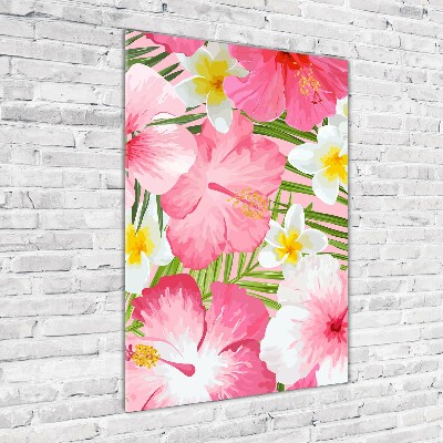 Print on acrylic Tropical flowers