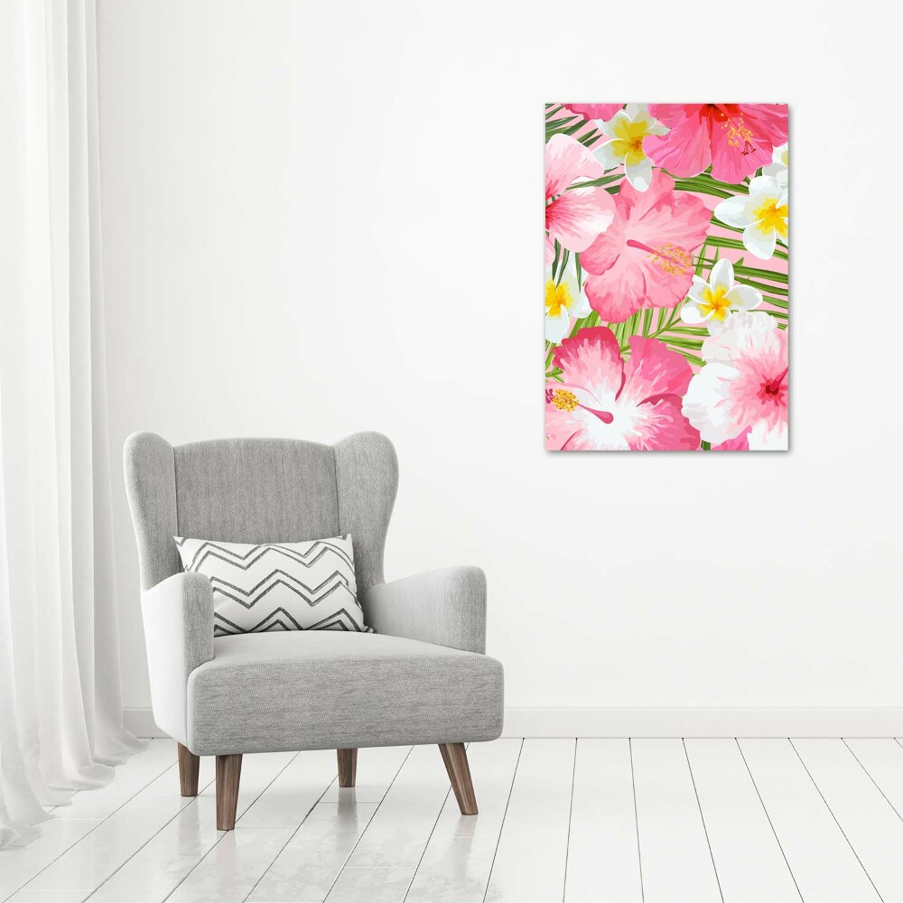 Print on acrylic Tropical flowers