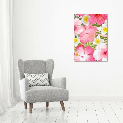 Print on acrylic Tropical flowers