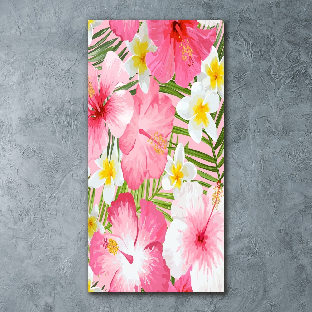 Print on acrylic Tropical flowers