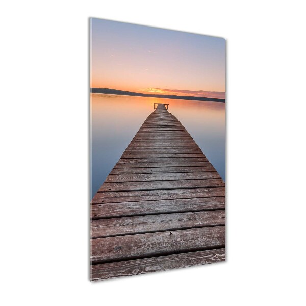 Acrylic wall art Wooden pier