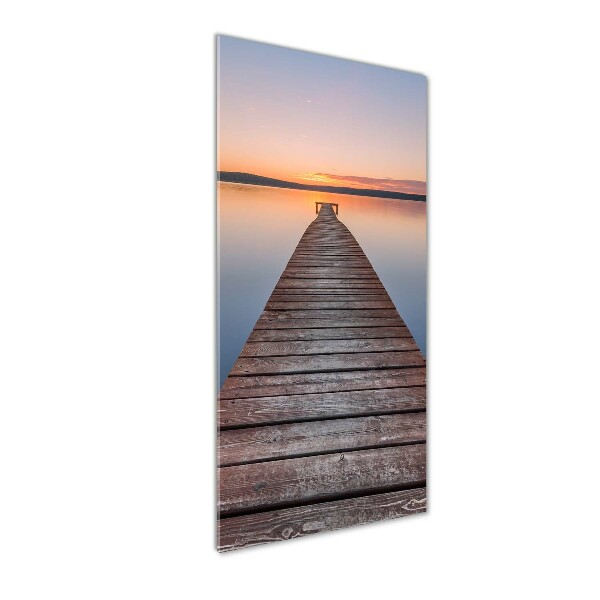 Acrylic wall art Wooden pier