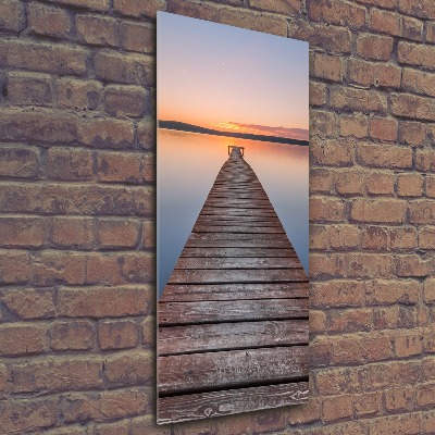 Acrylic wall art Wooden pier