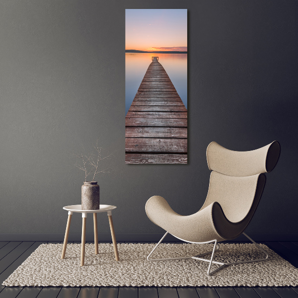 Acrylic wall art Wooden pier