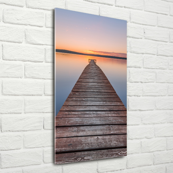 Acrylic wall art Wooden pier