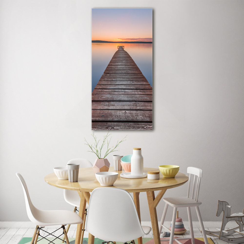 Acrylic wall art Wooden pier