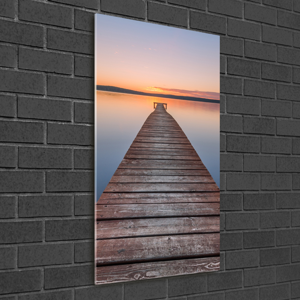 Acrylic wall art Wooden pier