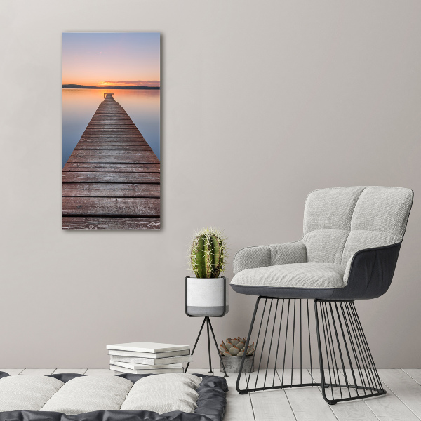 Acrylic wall art Wooden pier