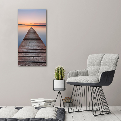 Acrylic wall art Wooden pier