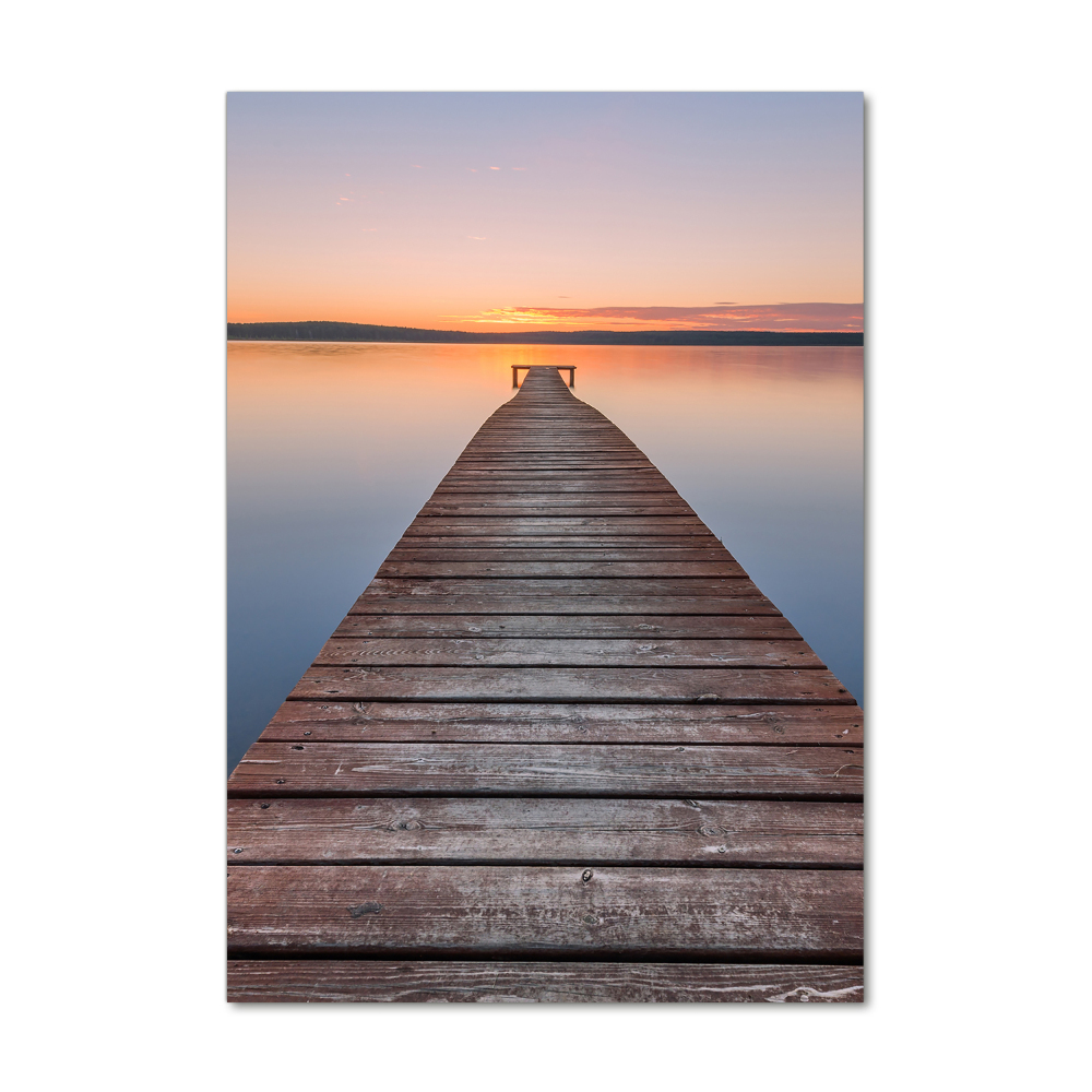 Acrylic wall art Wooden pier