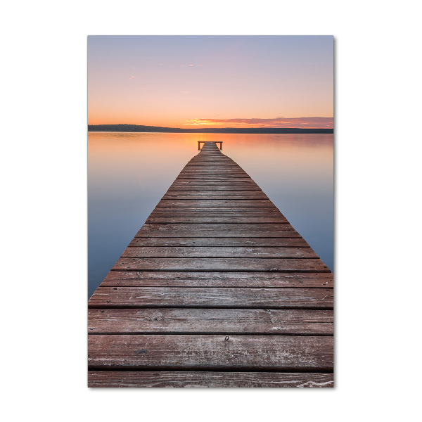 Acrylic wall art Wooden pier