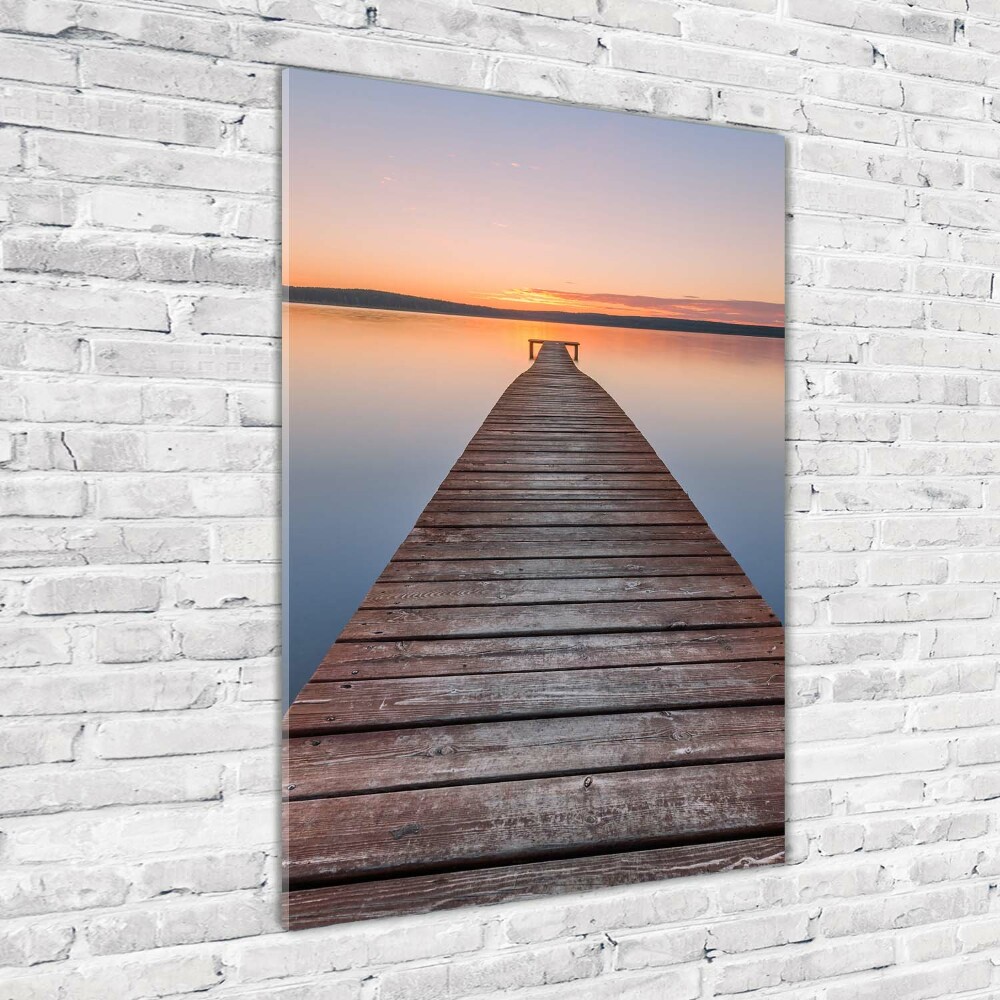 Acrylic wall art Wooden pier